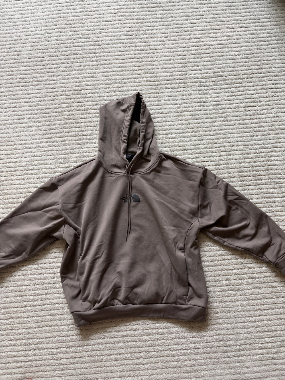The North Face Taupe/Brown Pullover Hoodie with Logo
